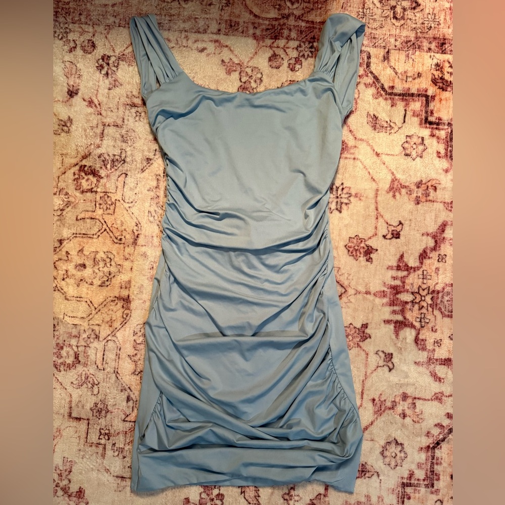 Light blue mini dress